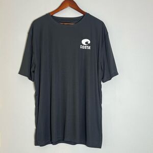 Costa Men’s Tech Spinners Short Sleeve T-Shirt Dark Gray